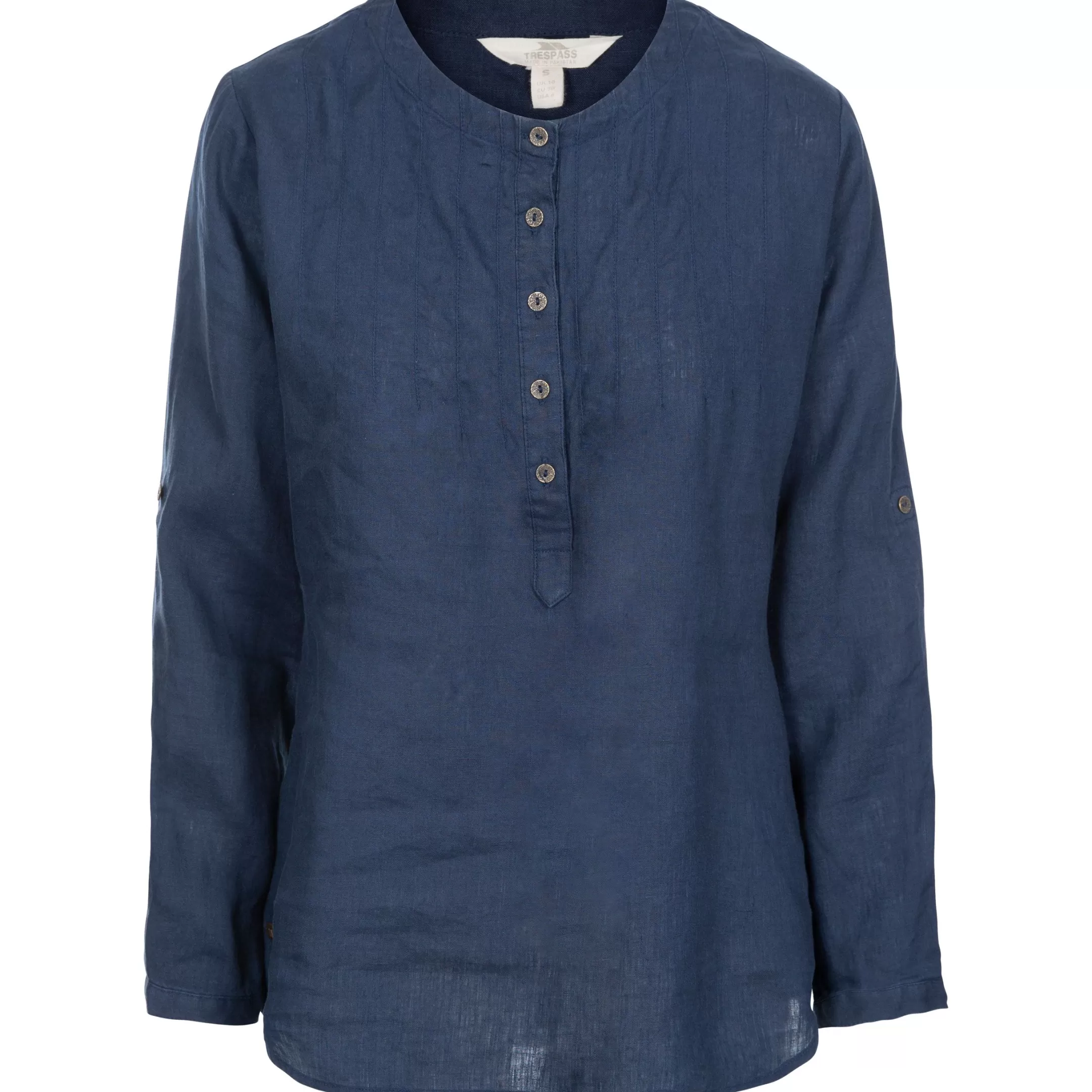 Messina Women's Long Sleeve Linen Blouse | Trespass Fashion