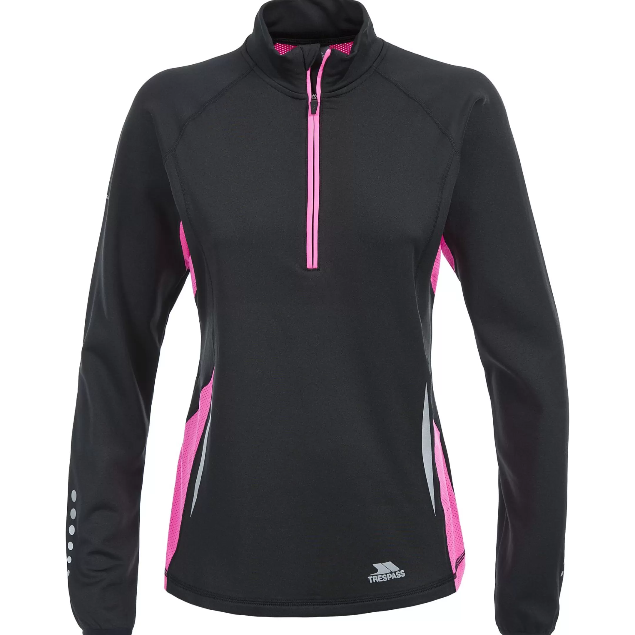 Persin Women's 1/2 Zip Quick Dry Long Sleeve Active Top | Trespass New