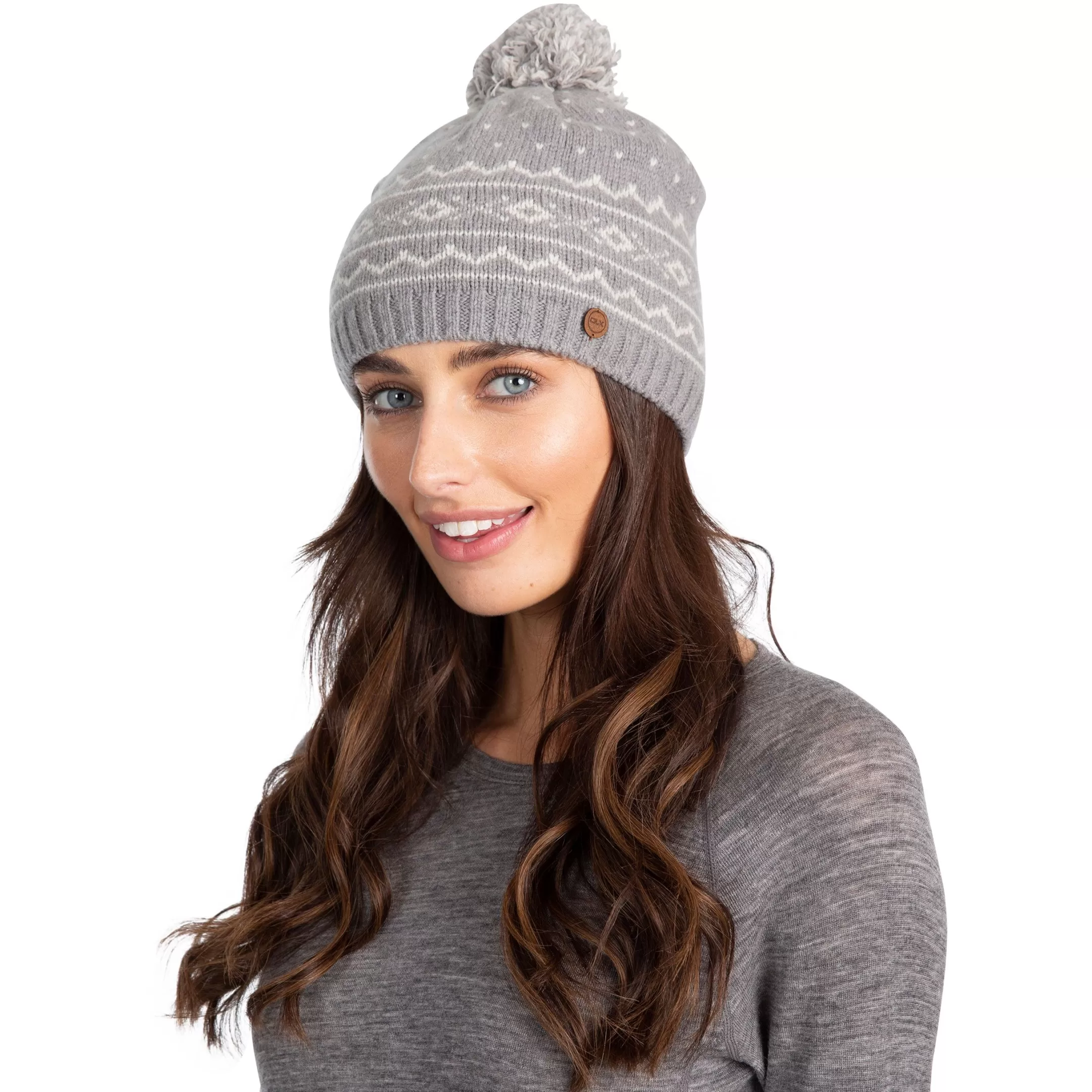 DLX Unisex Knitted Bobble Hat Holbray | Trespass Online