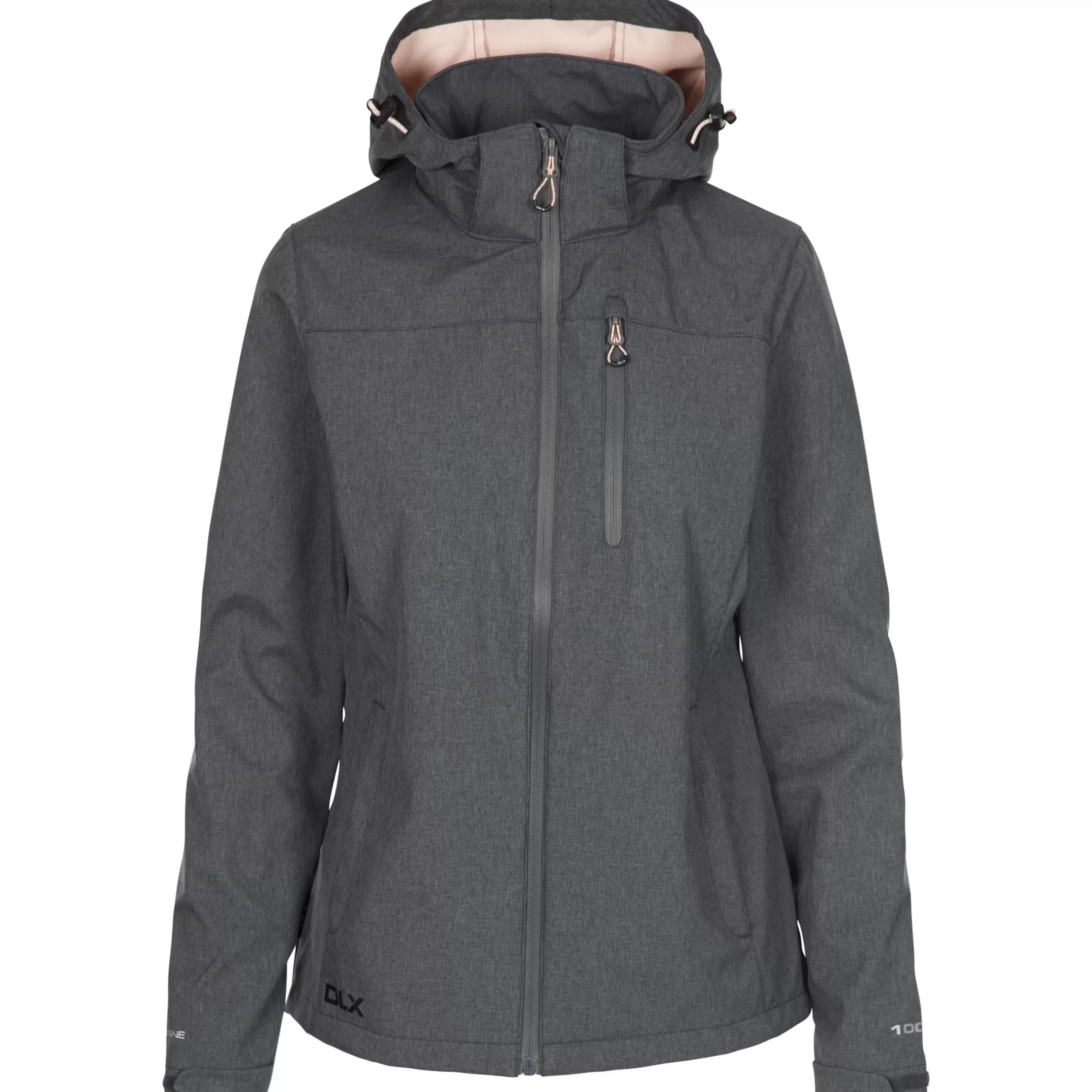 DLX Womens Softshell Jacket Windproof Claren II | Trespass Sale