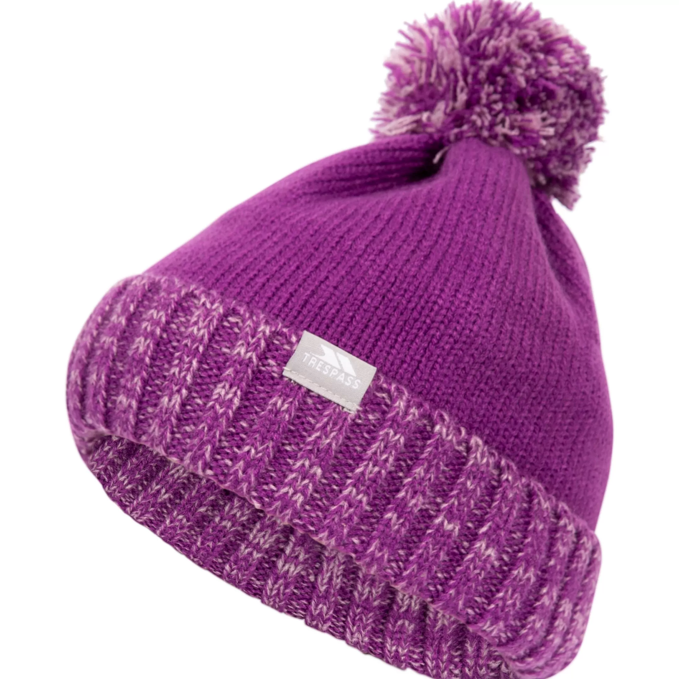Kids Bobble Hat Knitted Fleece Lined Nefti | Trespass Best Sale