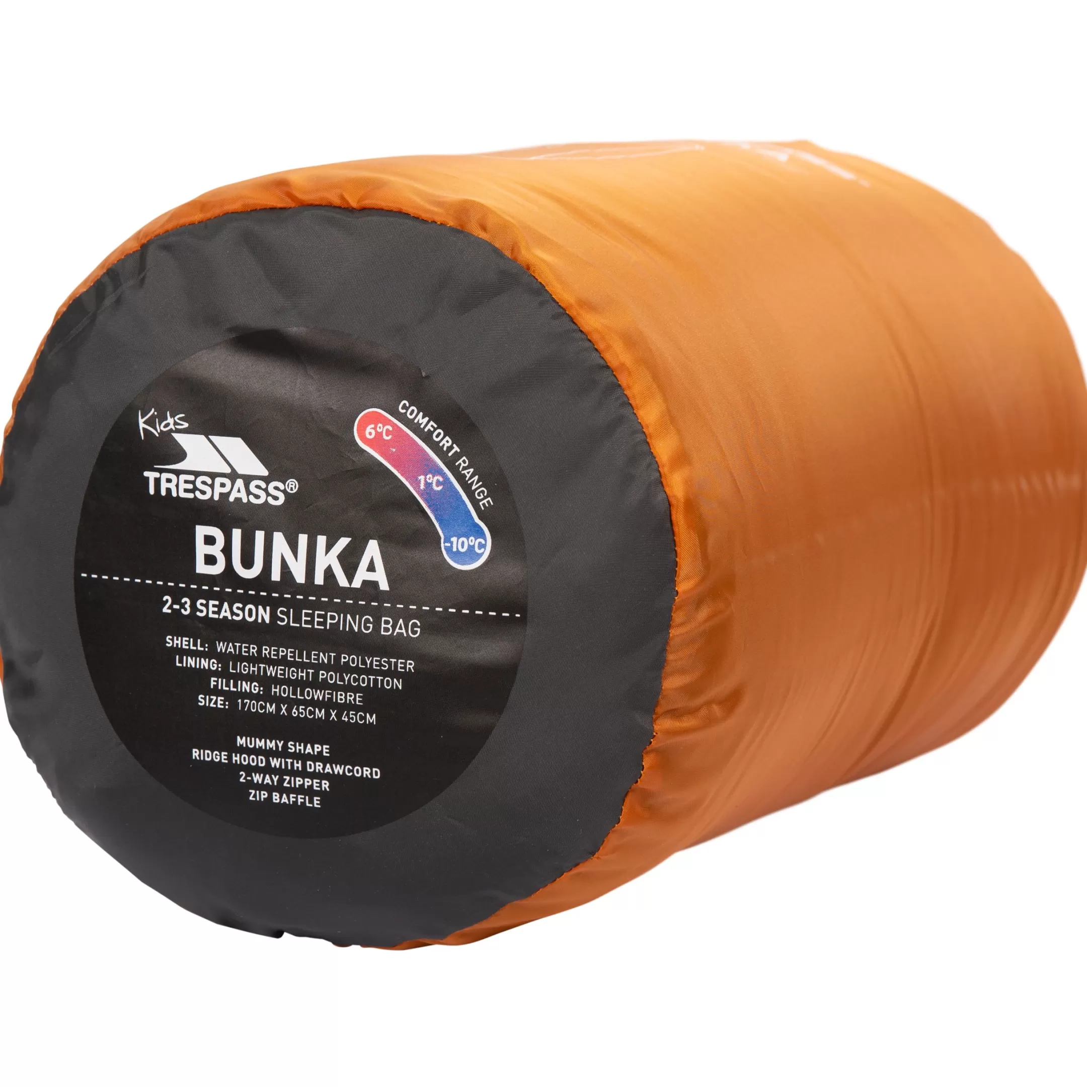 Kids Sleeping Bag 3 Season Lightweight Bunka | Trespass Online