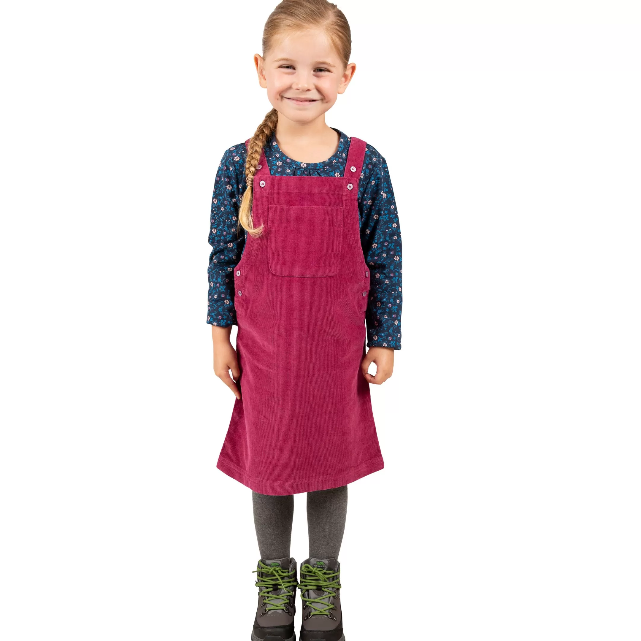 Kids Sleeveless Dress Pinafore Corduroy Convince | Trespass New