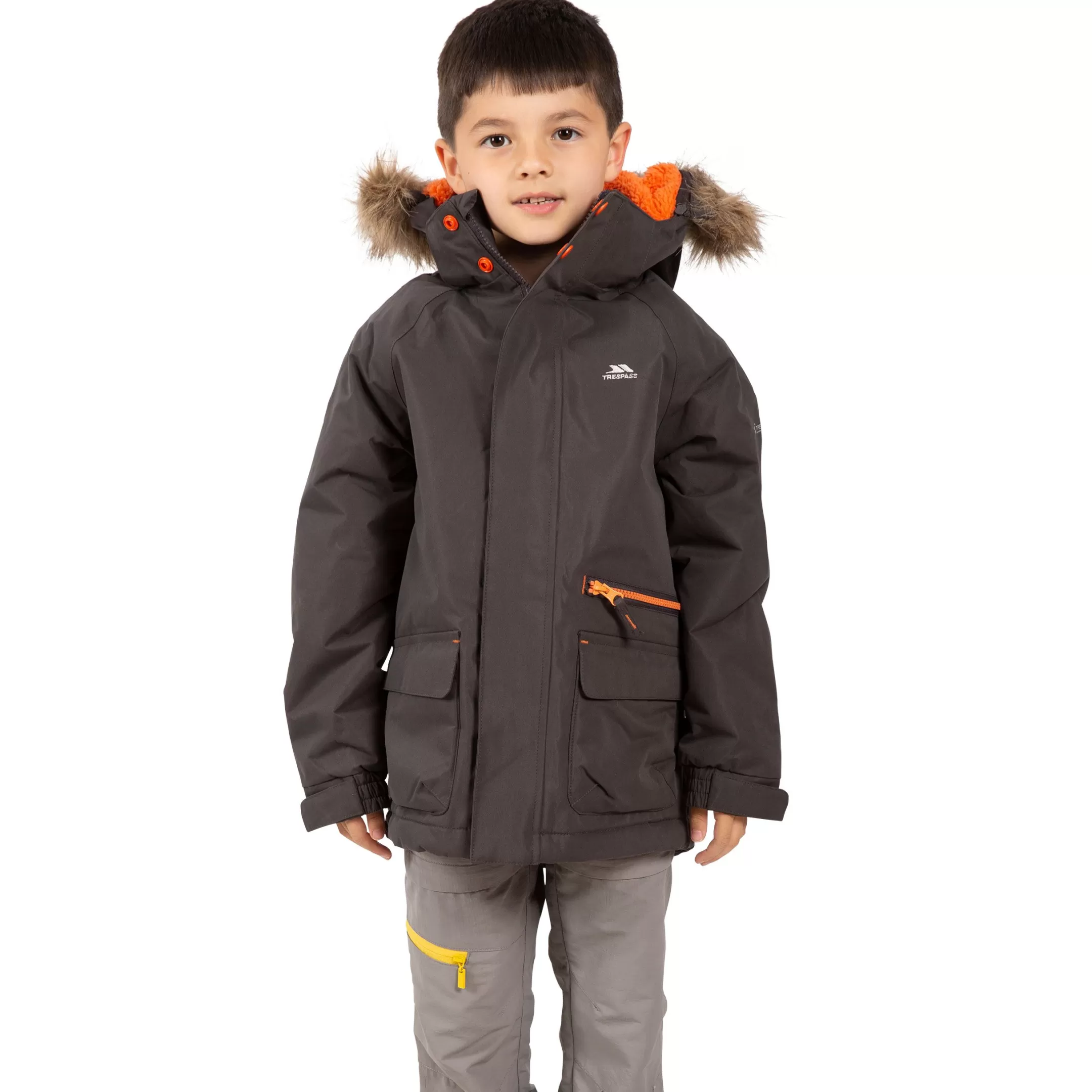 Kids Waterproof Parka Jacket Upbeat | Trespass Flash Sale
