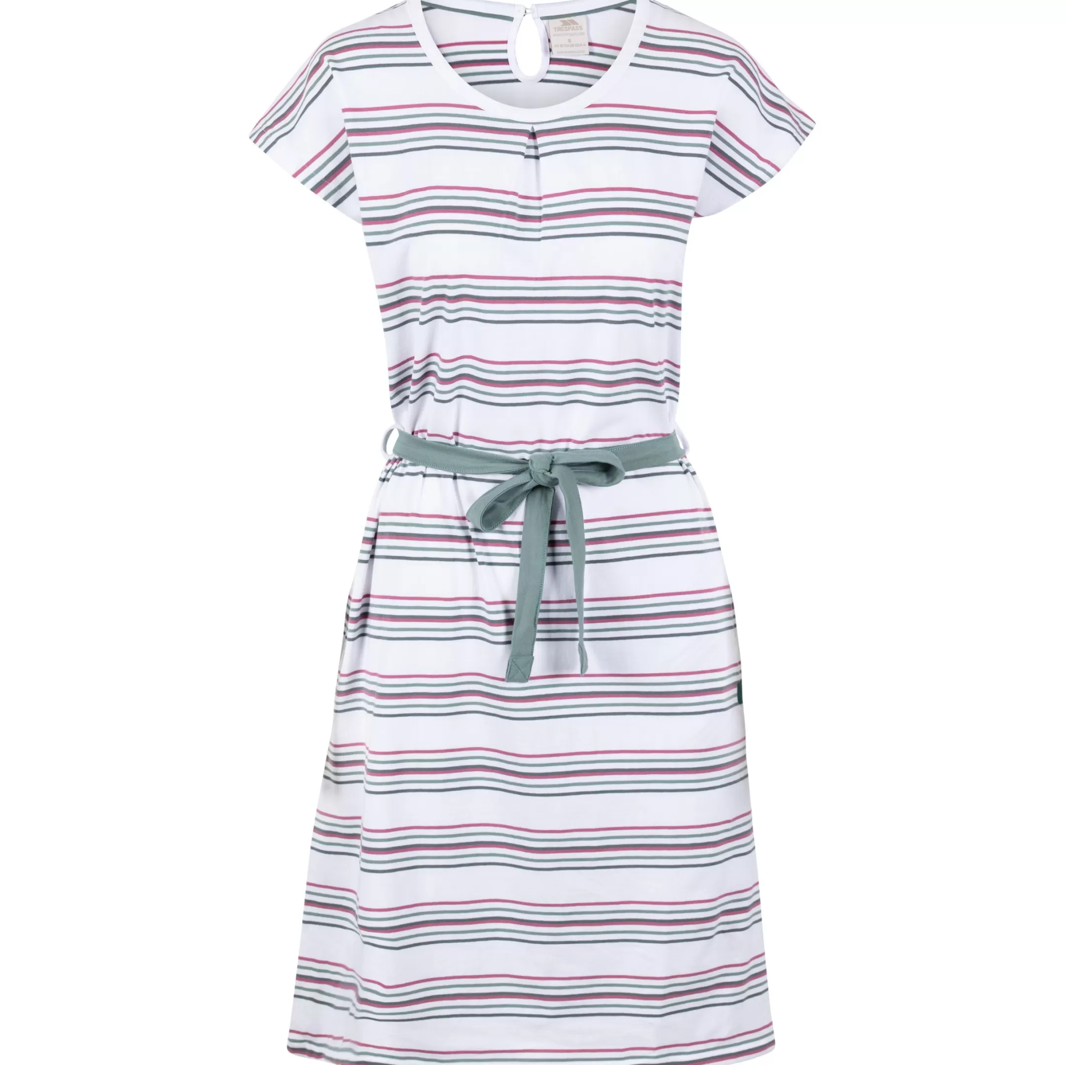 Lidia Women's Round Neck Cotton Dress | Trespass New