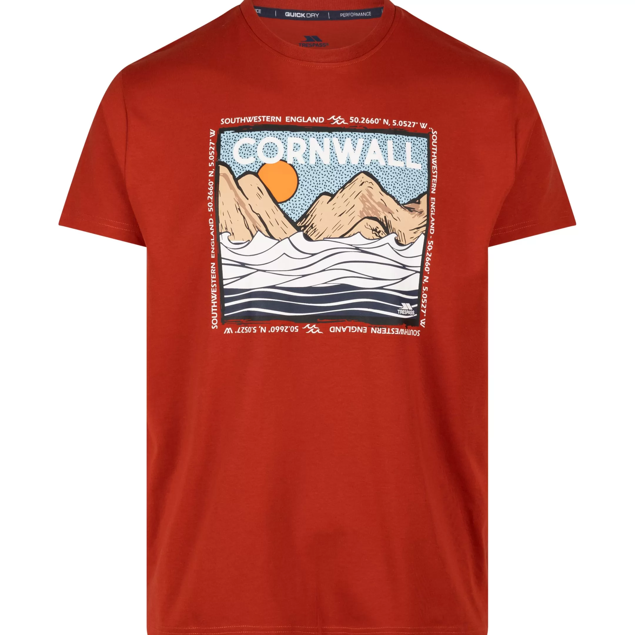Male Casual Printed T-Shirt Vellay in | Trespass Cheap
