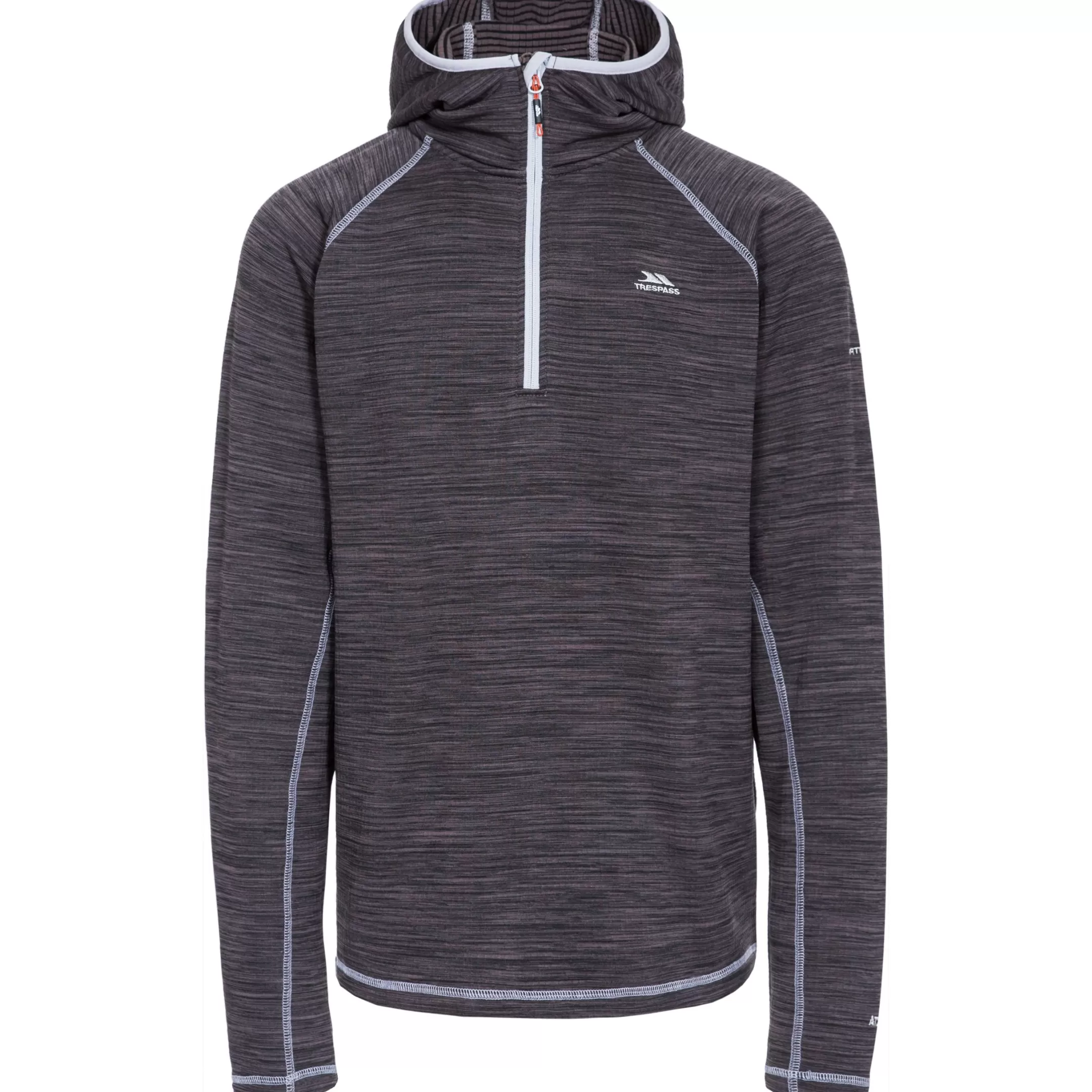 Men's 1/2 Zip Hooded Fleece Shale | Trespass Store