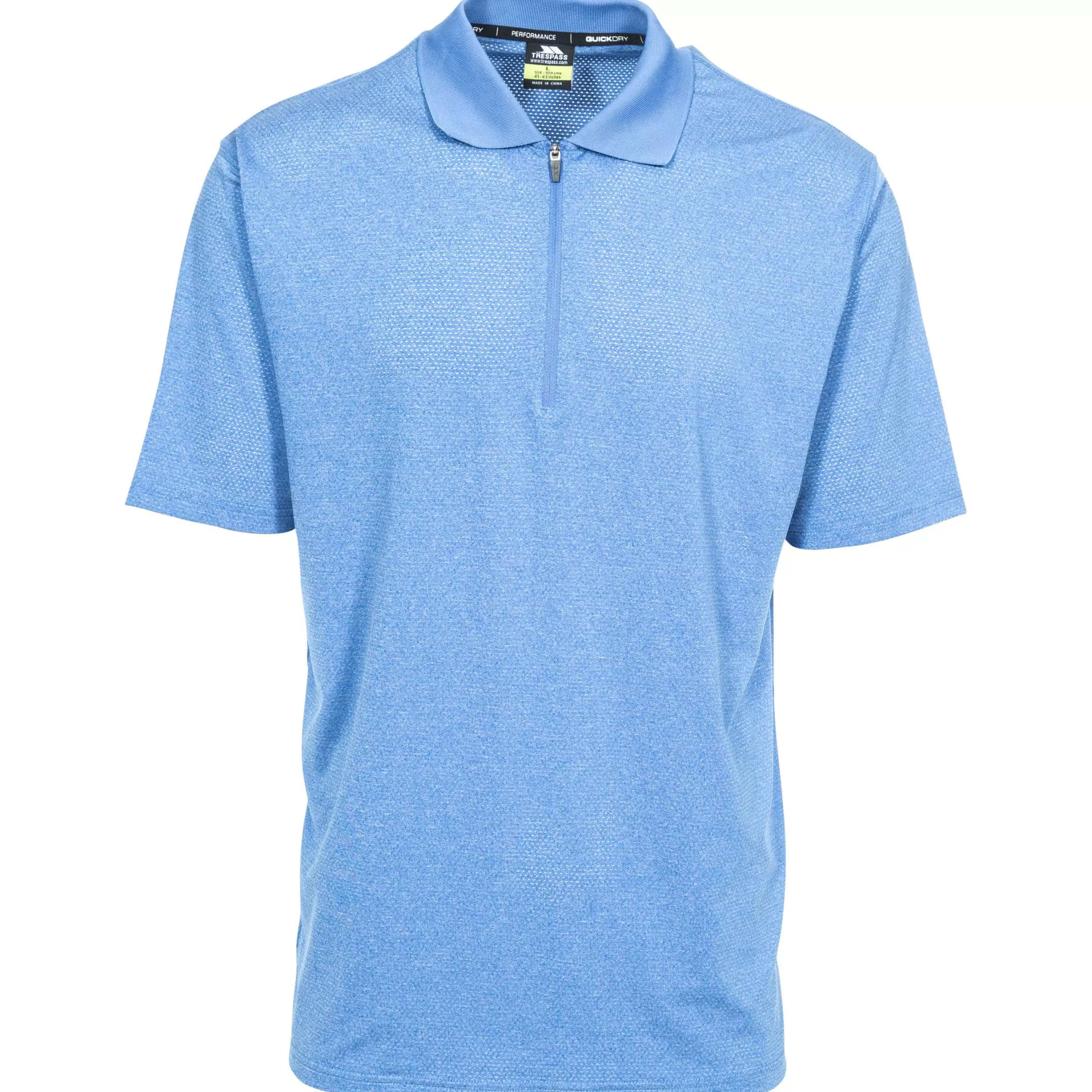 Men's 1/2 Zip Polo Shirt Maraba | Trespass Flash Sale