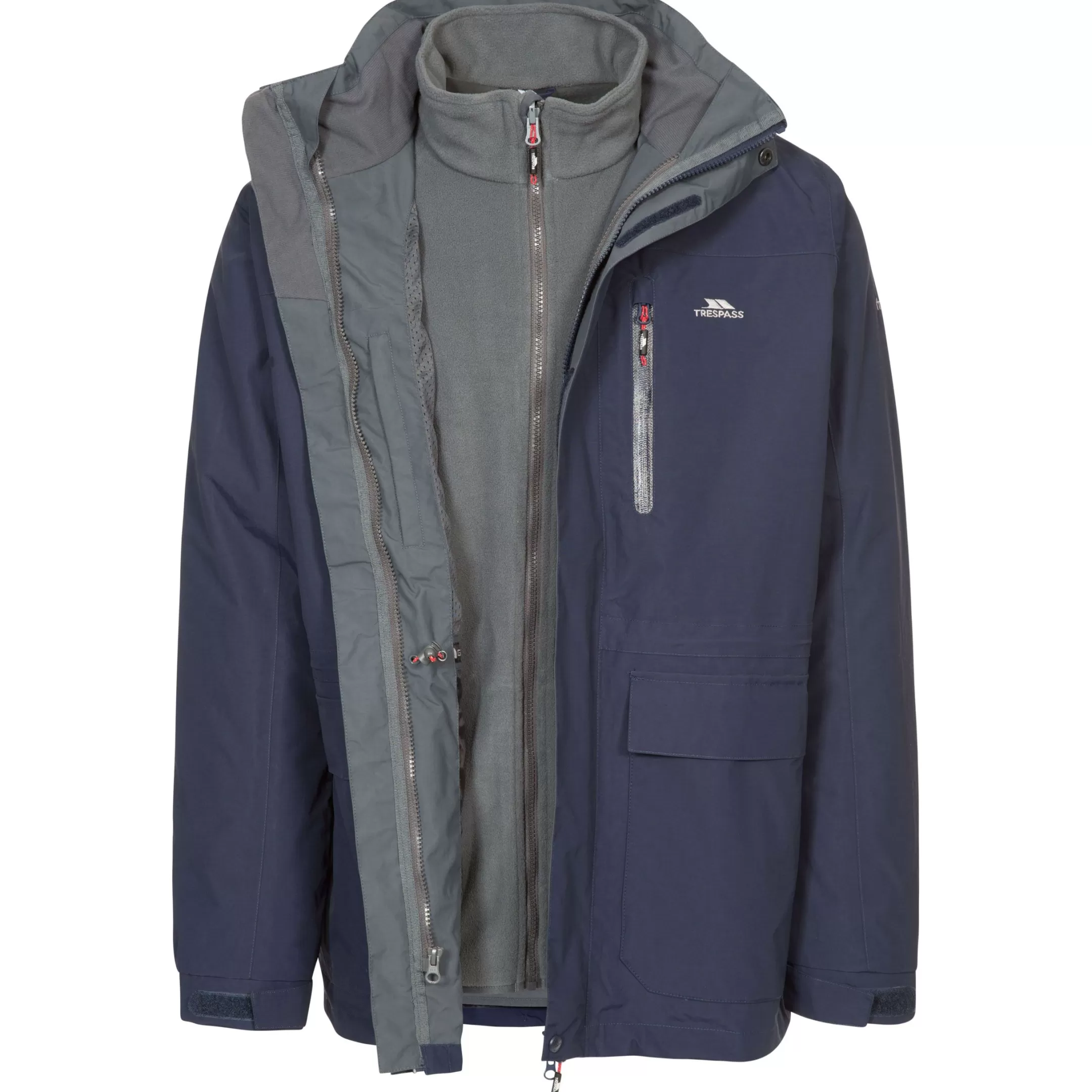 Mens 3 in 1 Waterproof Jacket Edgewater II | Trespass Shop