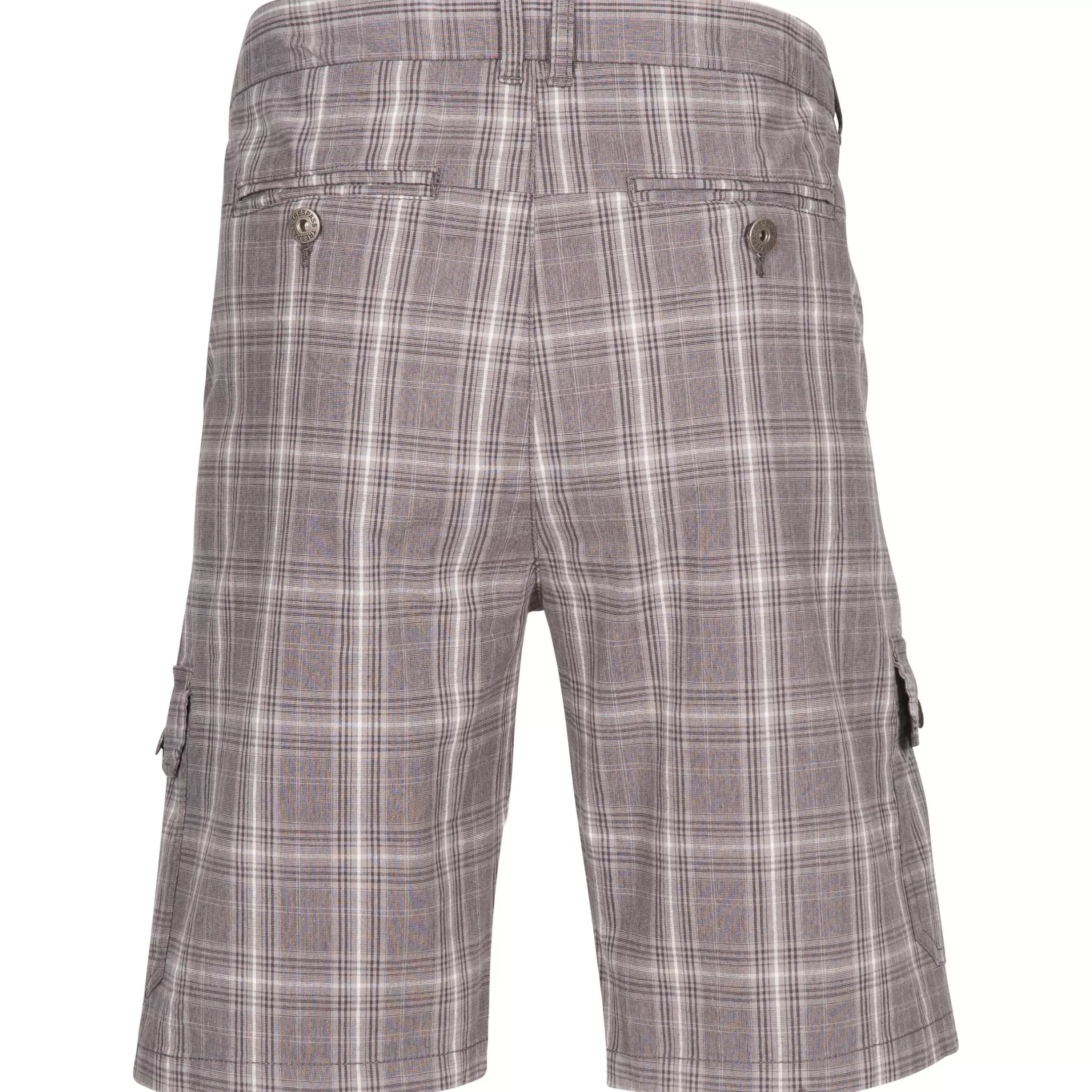 Men’s Checked Cargo Shorts Earwig | Trespass New