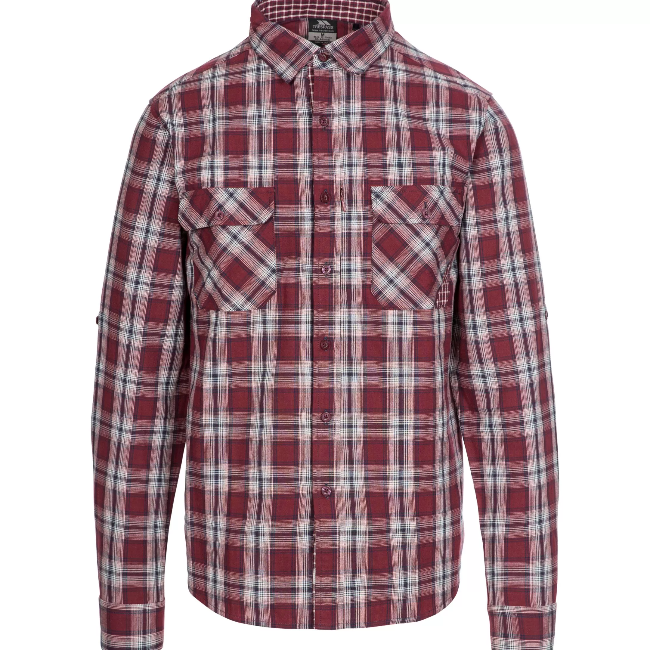 Men's Checked Cotton Shirt Shottery | Trespass Online