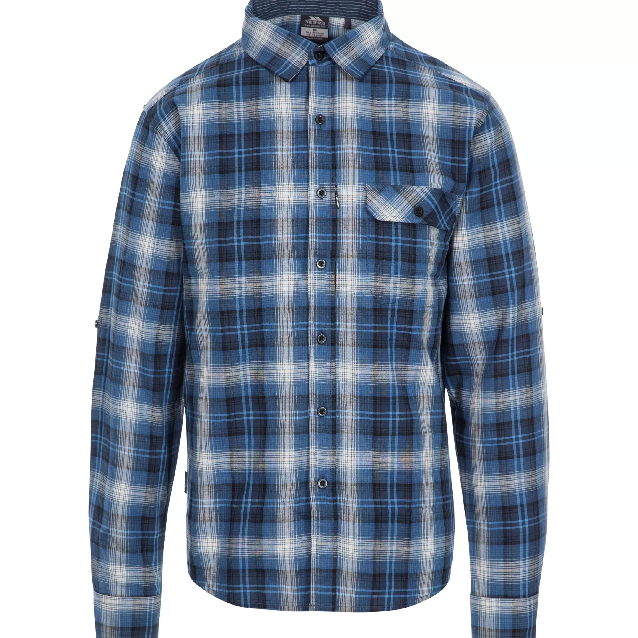 Men's Checked Cotton Shirt Shougle | Trespass Online