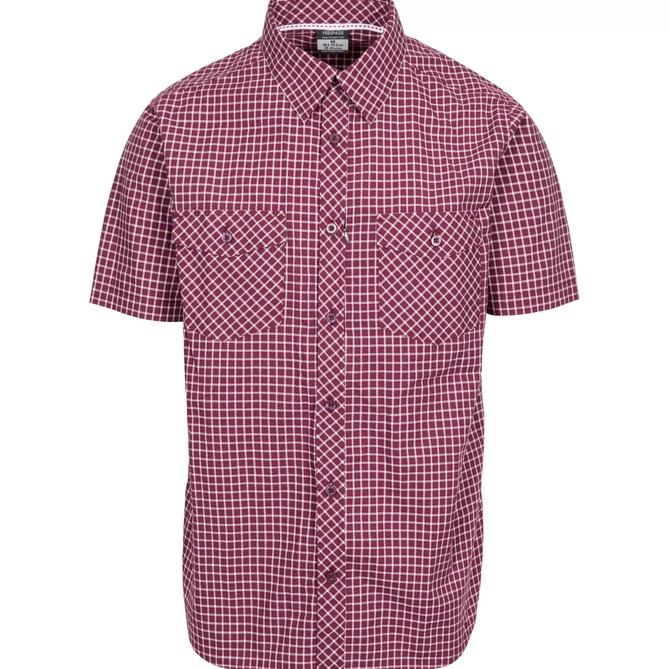 Men's Cotton Short Sleeve Shirt Uttoxeter | Trespass Hot