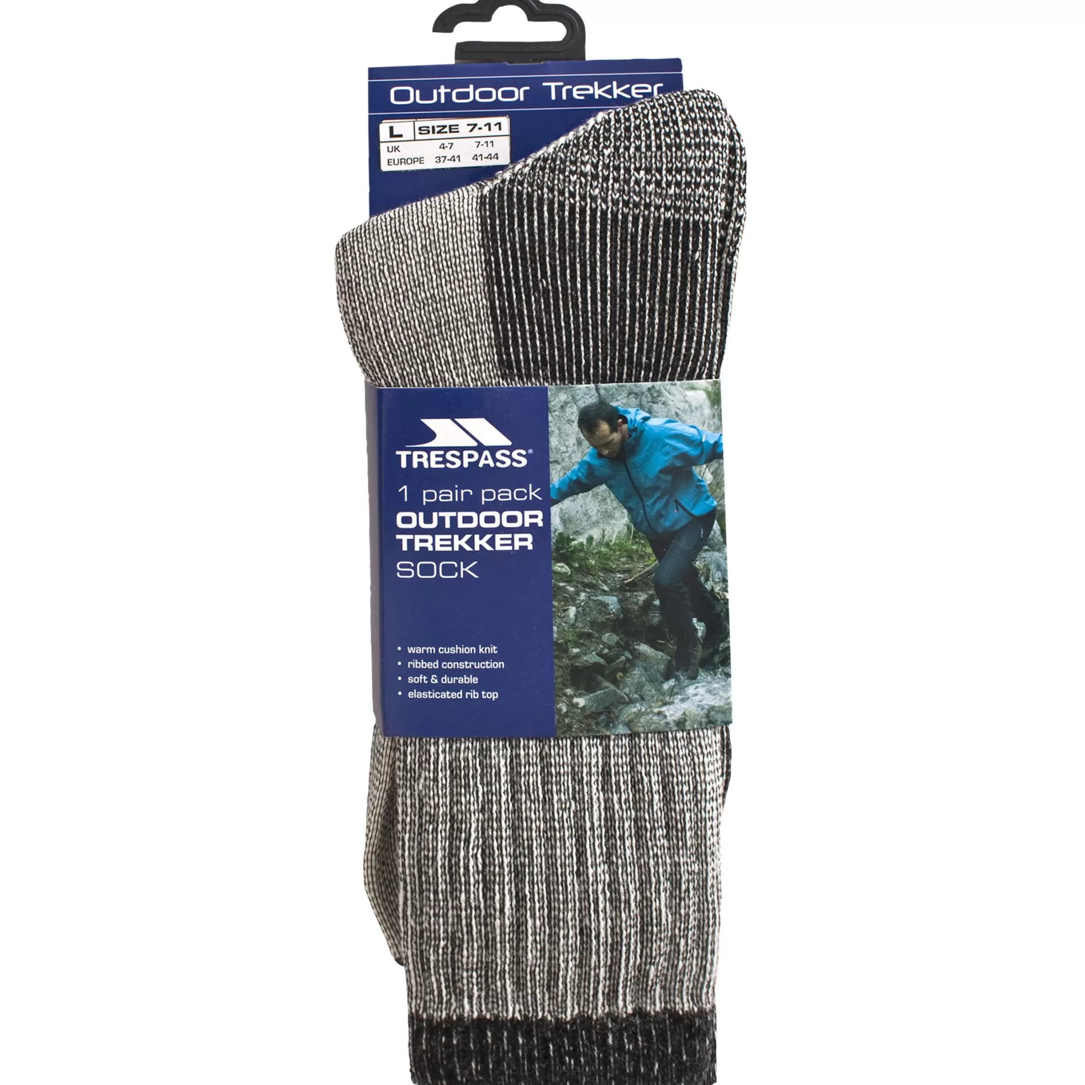 Men's Merino Wool Hiking Socks Stroller | Trespass Online