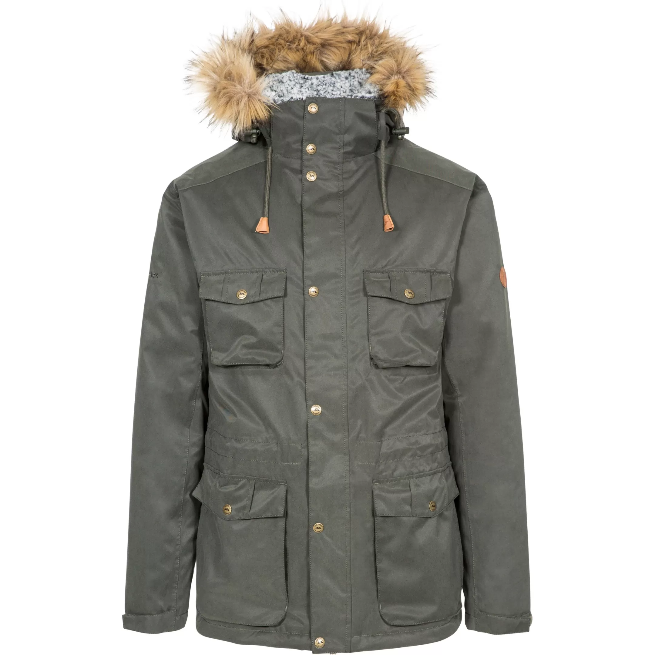 Men's Padded Waterproof Parka Jacket Quebeckford | Trespass Cheap