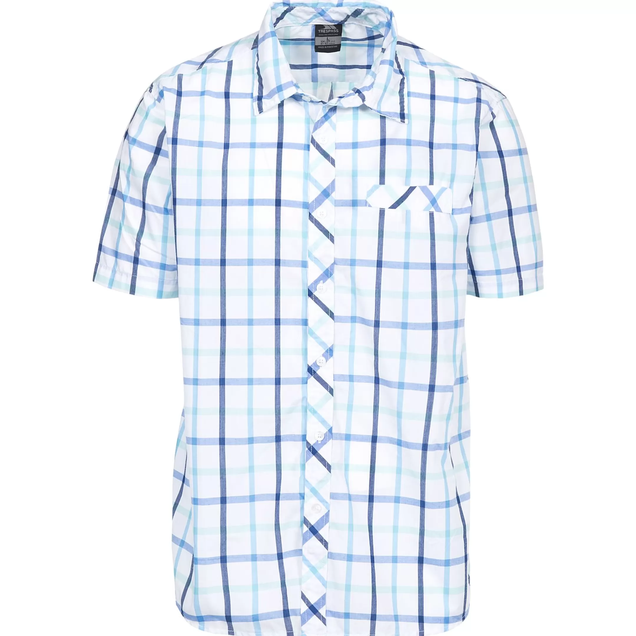 Men's Short Sleeve Checked Shirt Arviat | Trespass New