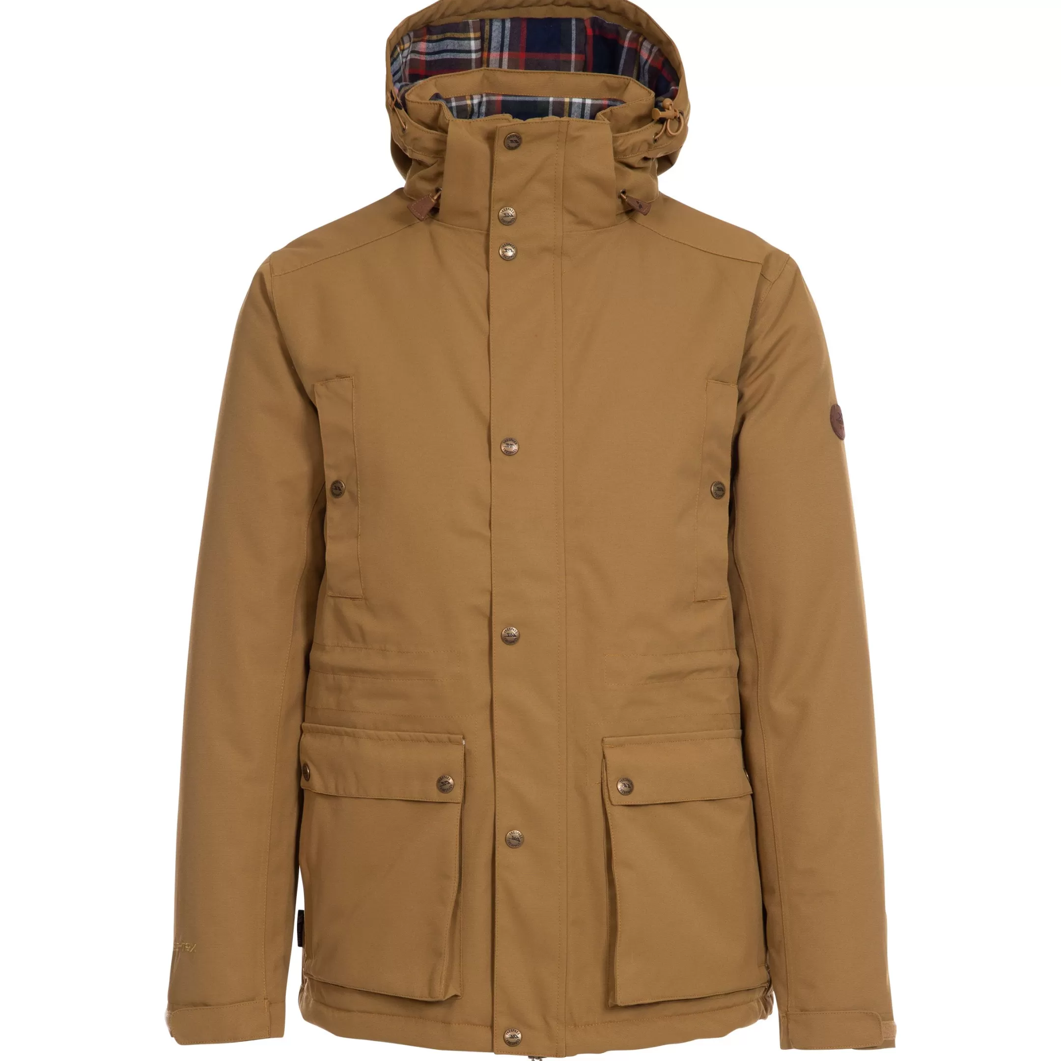 Men's Waterproof Padded Jacket Hood Puxtoncombe | Trespass Flash Sale
