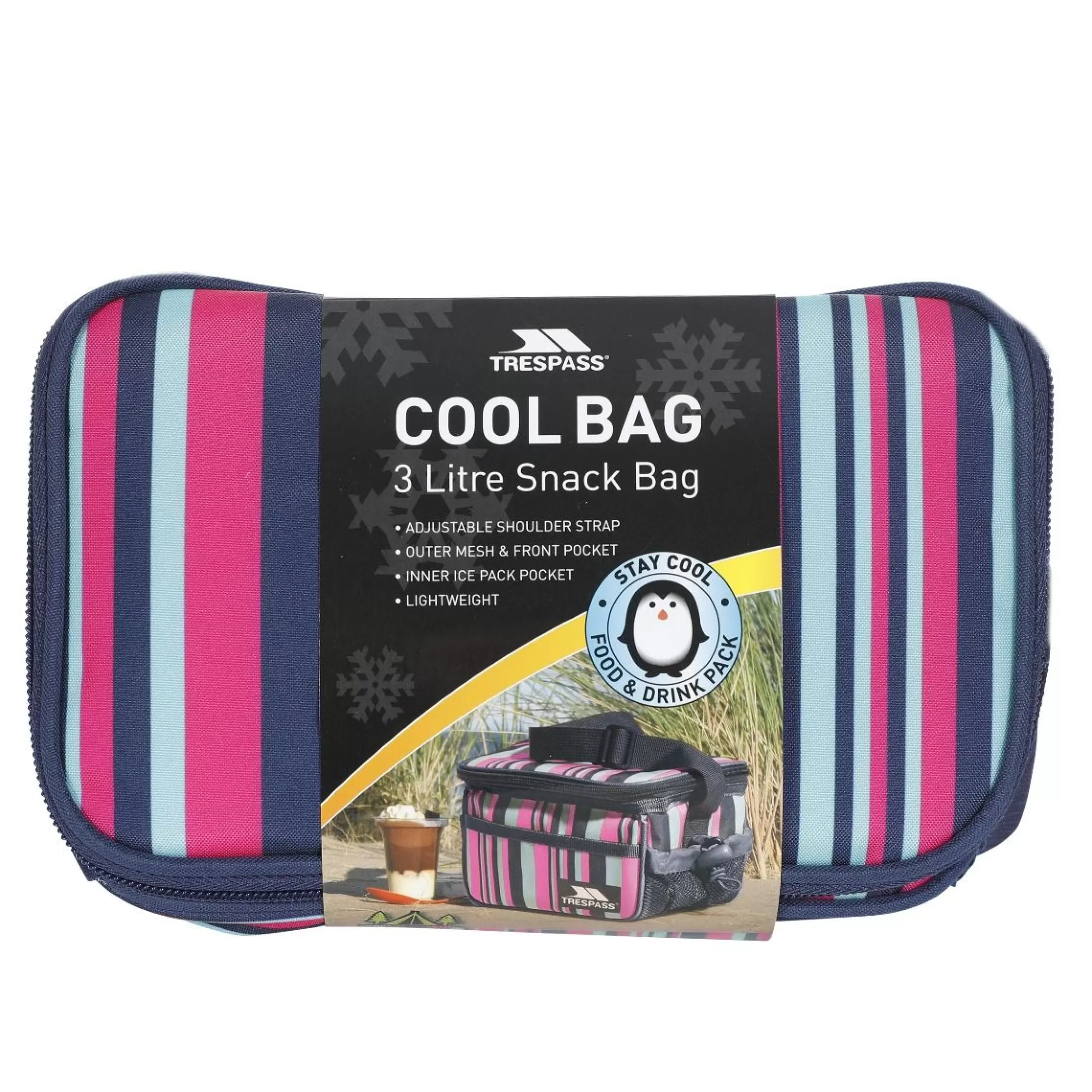 Striped 3L Cool Box | Trespass Online