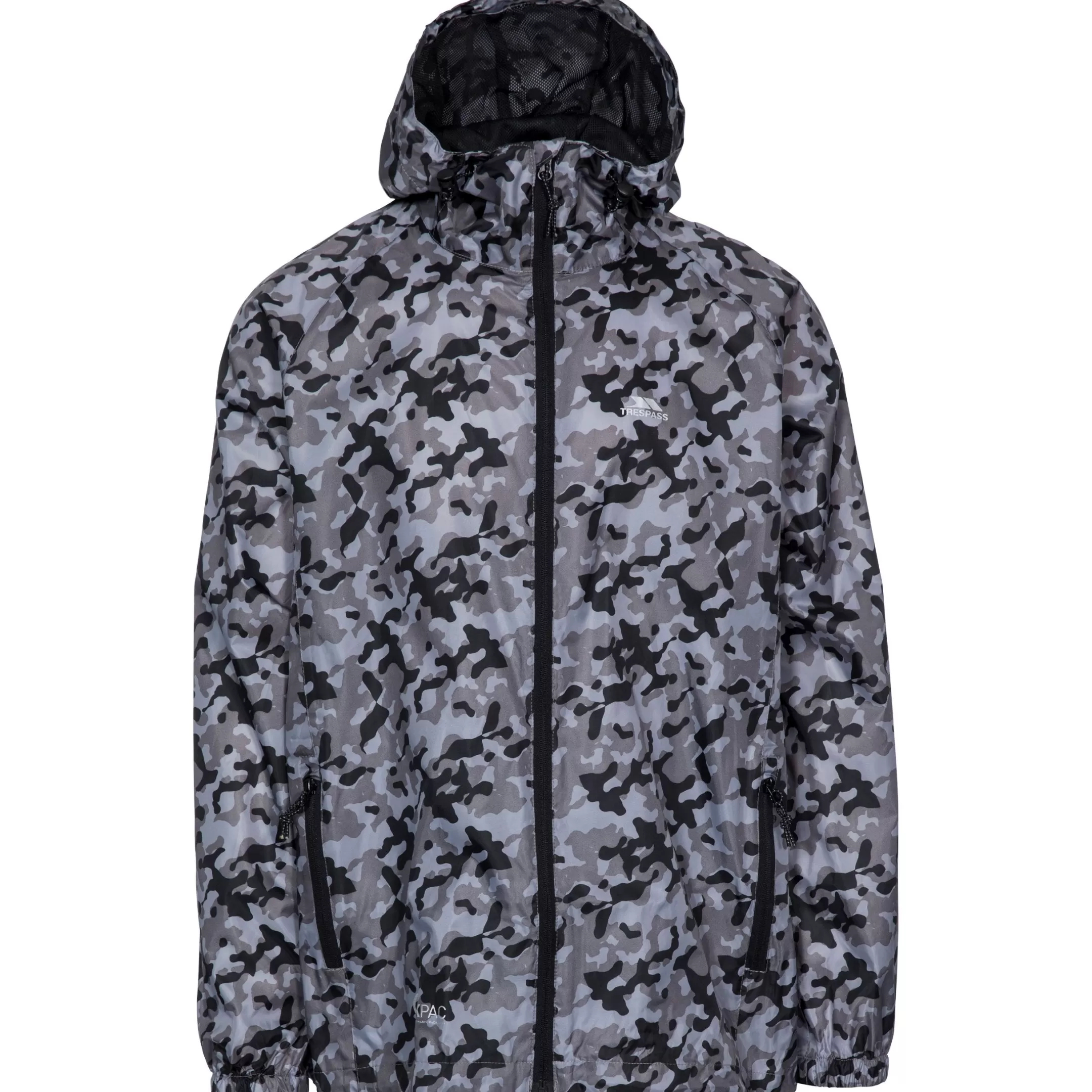 Unisex Printed Waterproof Packaway Jacket Qikpac | Trespass Online