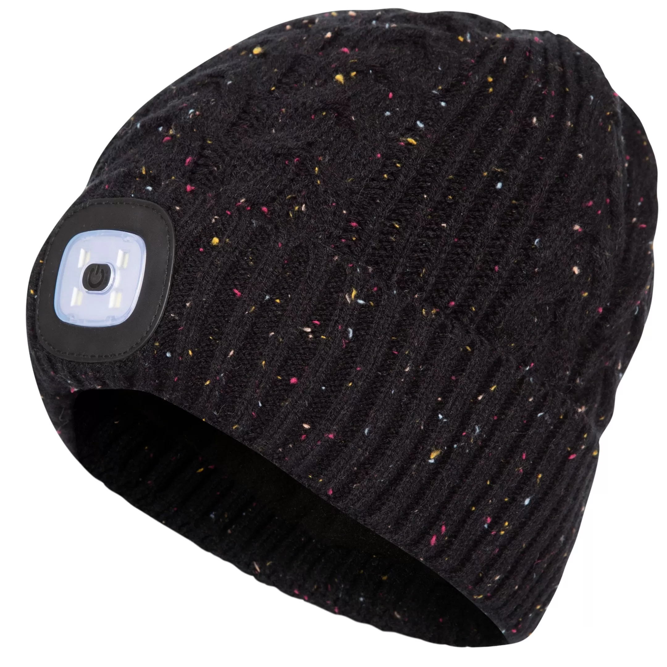 Unisex Rechargeable LED Beanie Hat Dazzle | Trespass Clearance