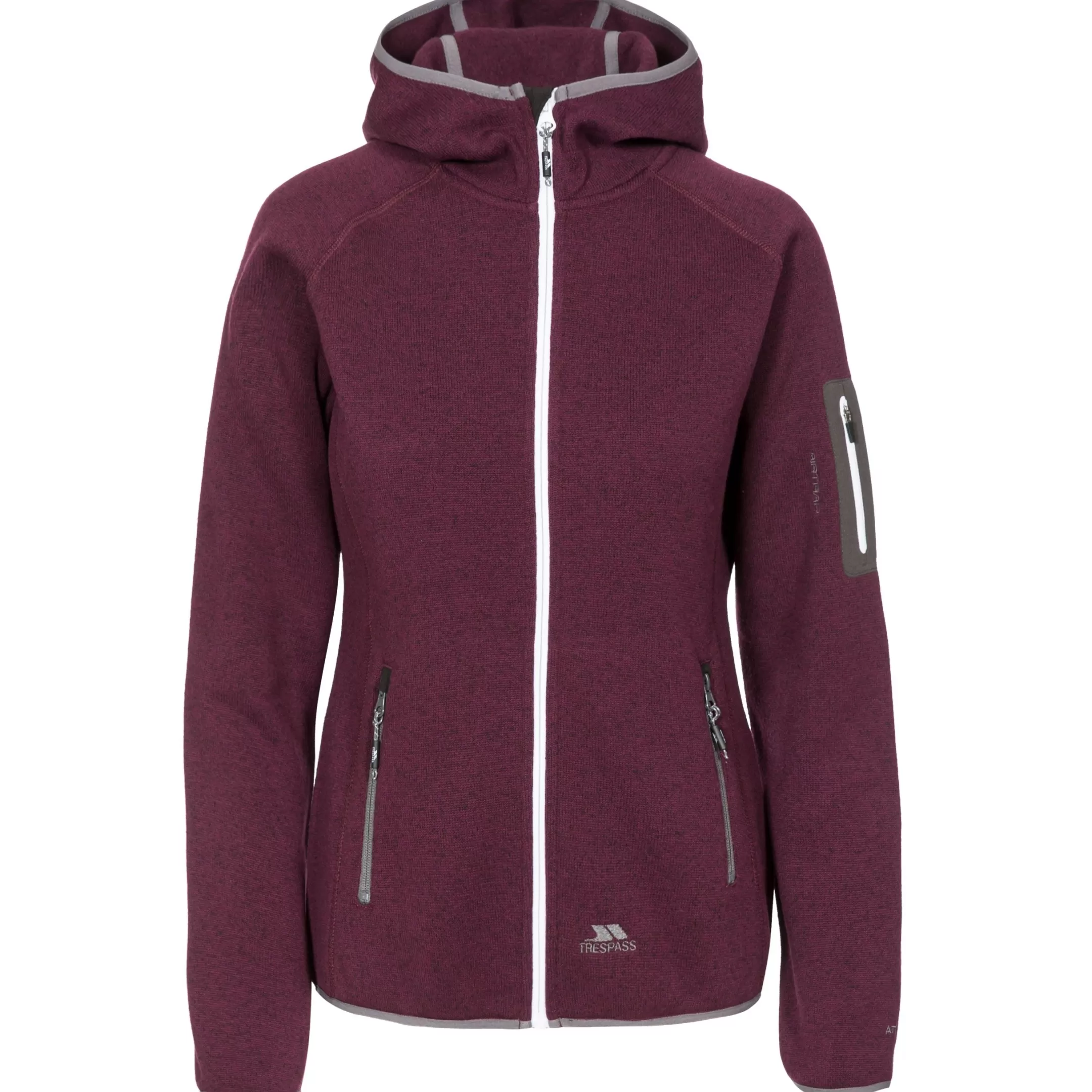 Womens Full Zip Fleece Hoodie Mona Lisa | Trespass Fashion