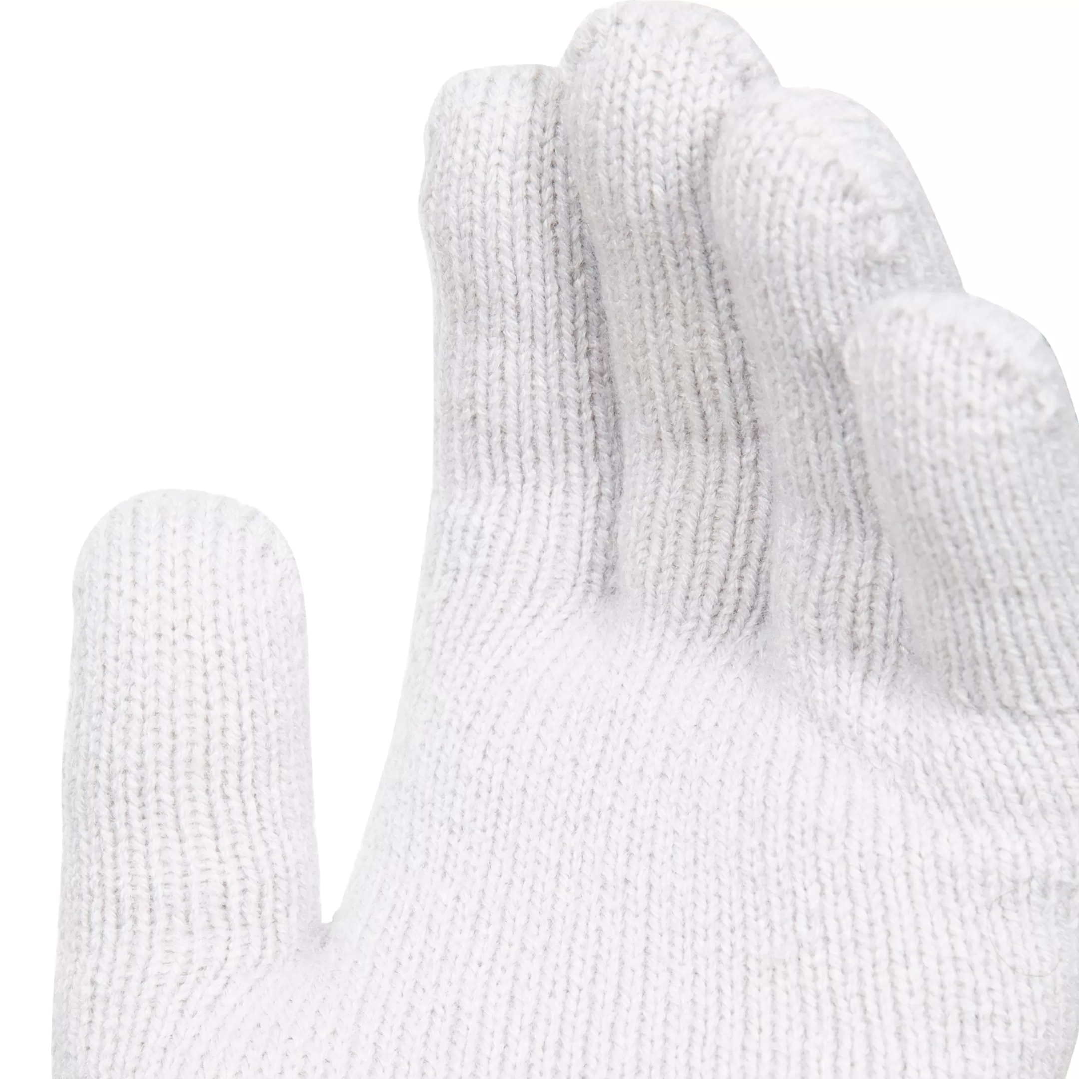 Womens Knitted Gloves Rib Cuff White Ottile | Trespass Flash Sale