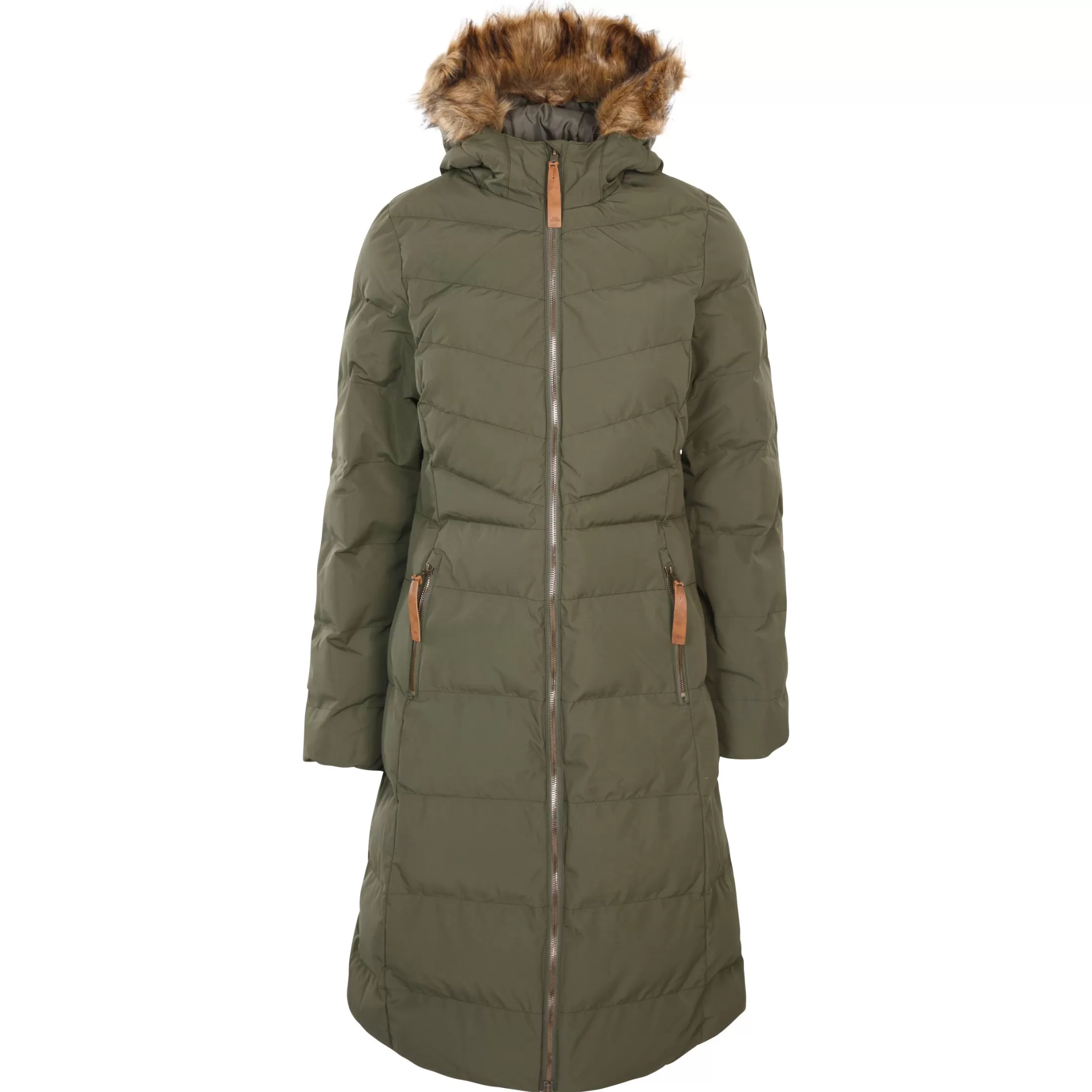Womens Padded Jacket Long Length Audrey X | Trespass New