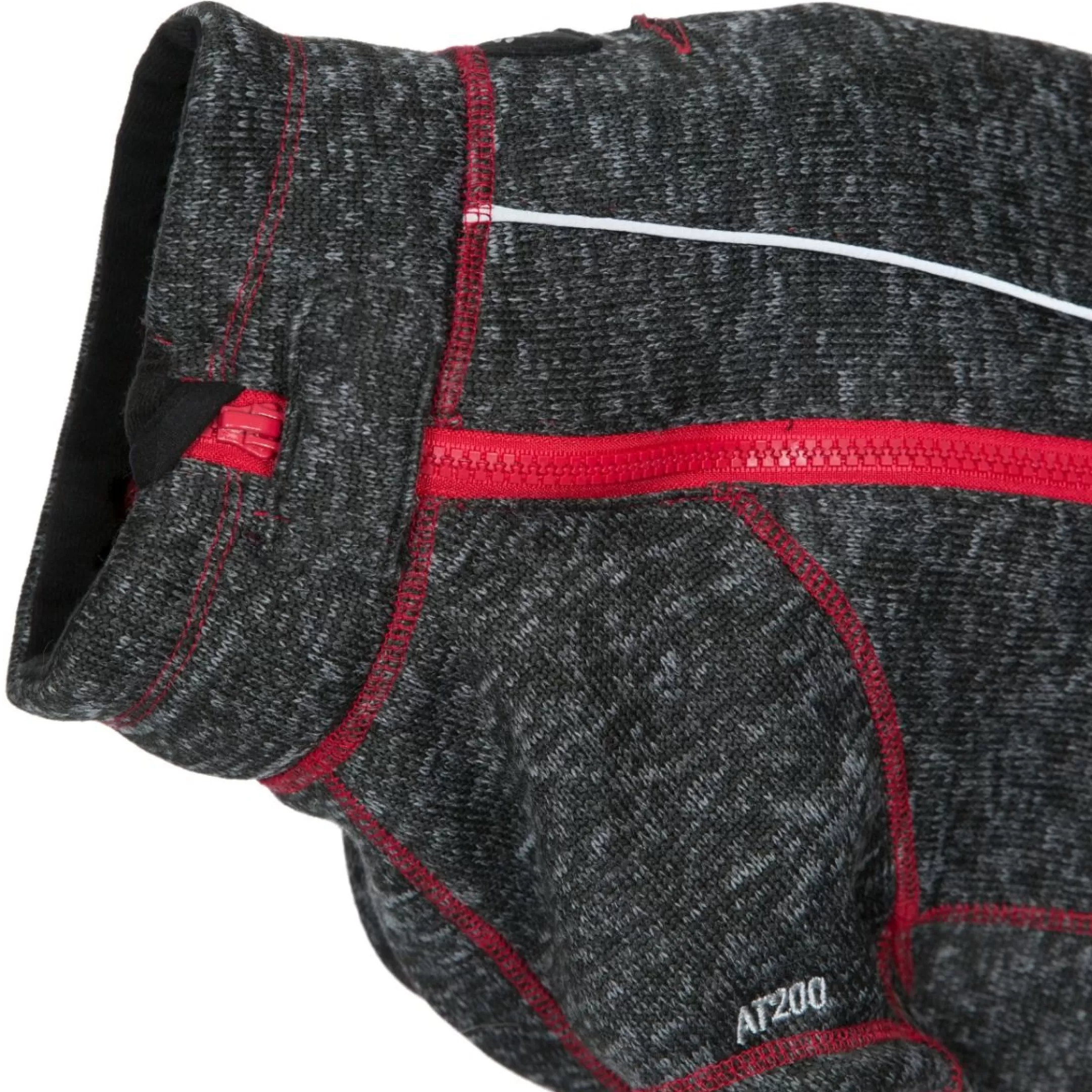Trespaws Large Windproof Dog Fleece AT300 in Black Melange Boomer | Trespass Cheap