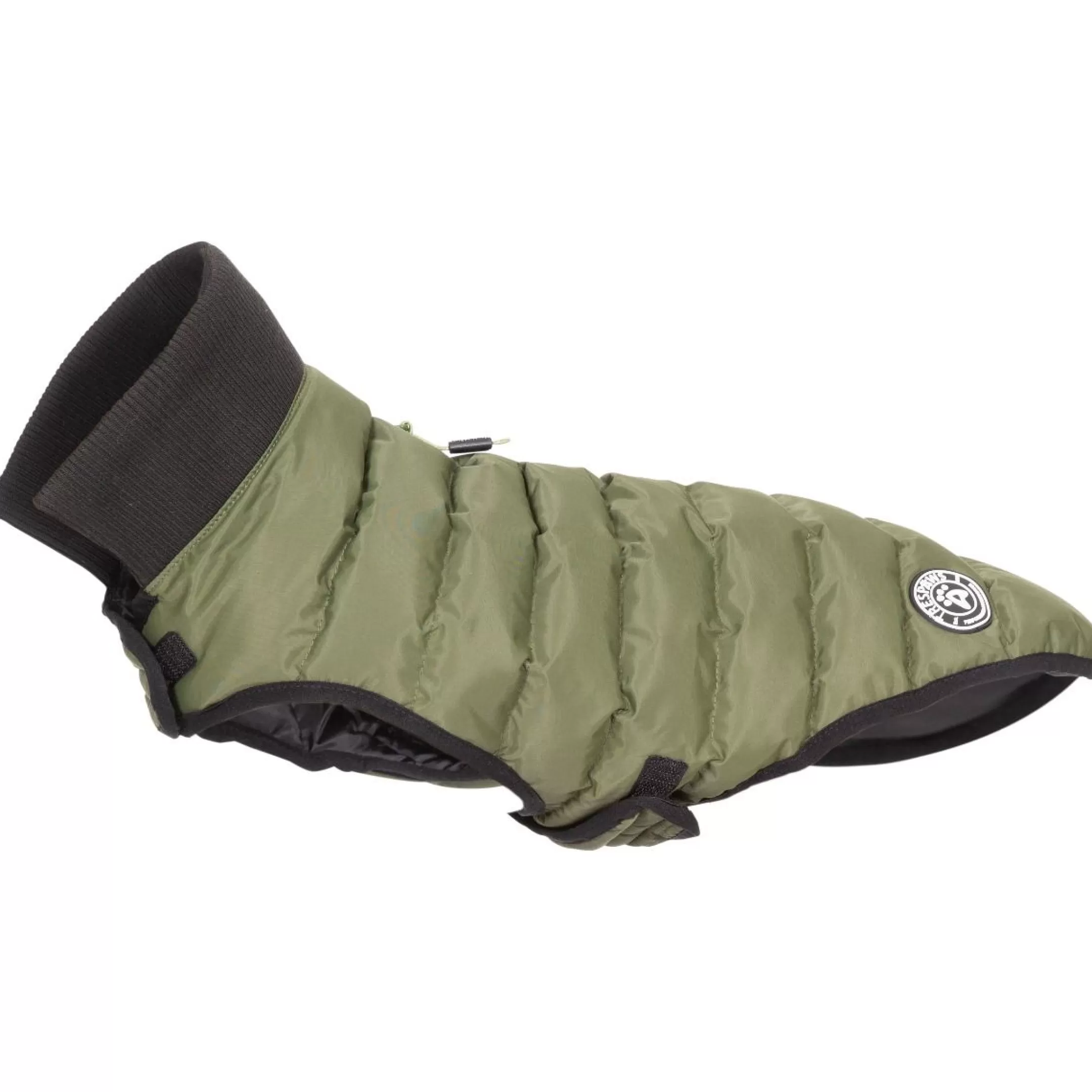 Trespaws Medium Eco Friendly Dog Puffer Jacket in Khaki Lloyd | Trespass Shop