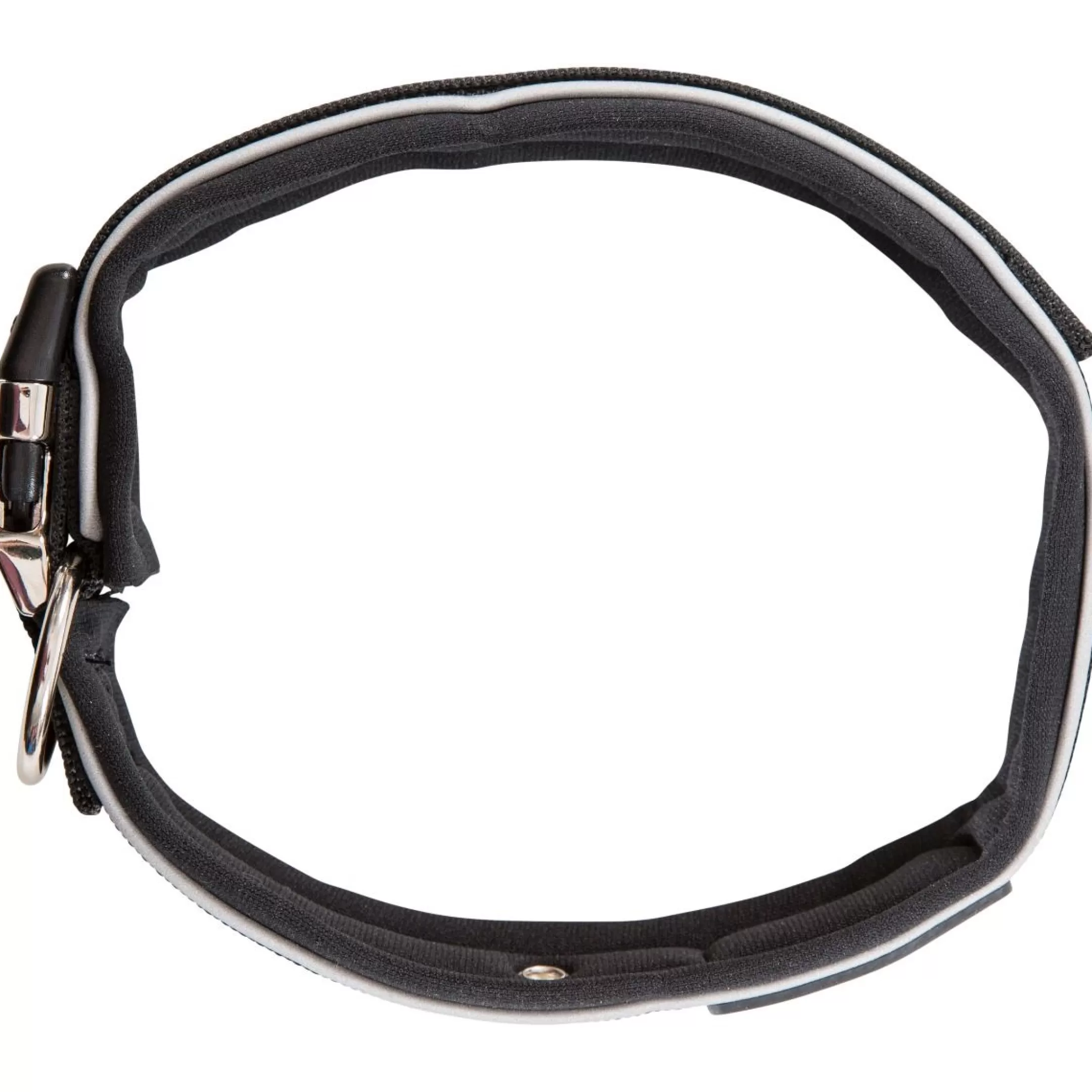 Trespaws Medium Reflective Soft Touch Dog Collar in Black Keira | Trespass Best