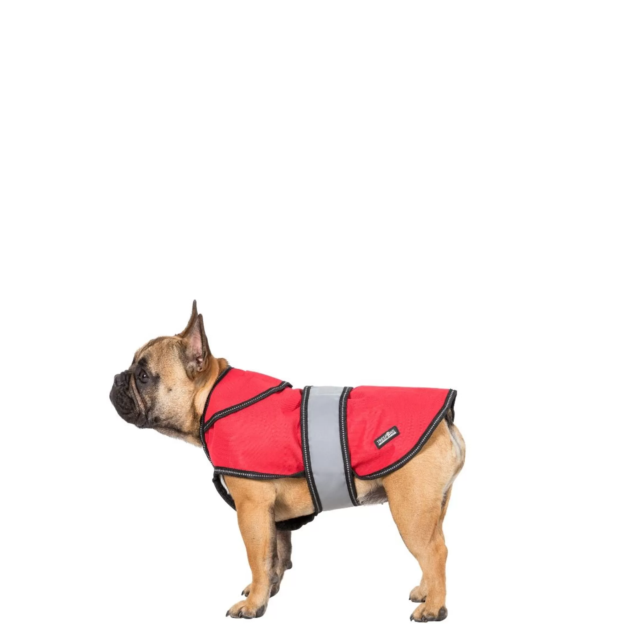 Trespaws Small 2 in 1 Fleece Lined Waterproof Dog Coat in Red Duke | Trespass Sale