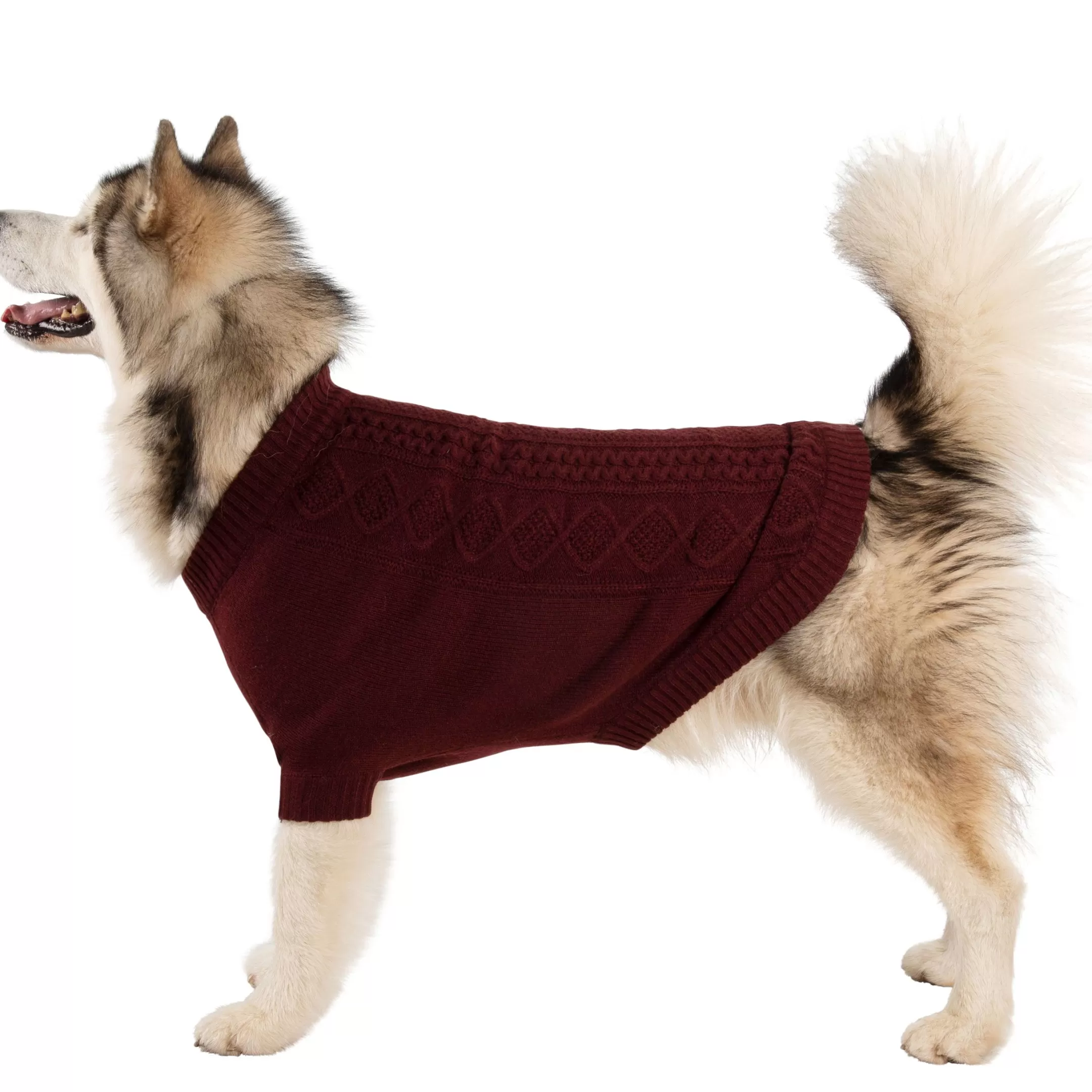 Trespaws XL Dog Jumper Snowhound Merlot | Trespass New