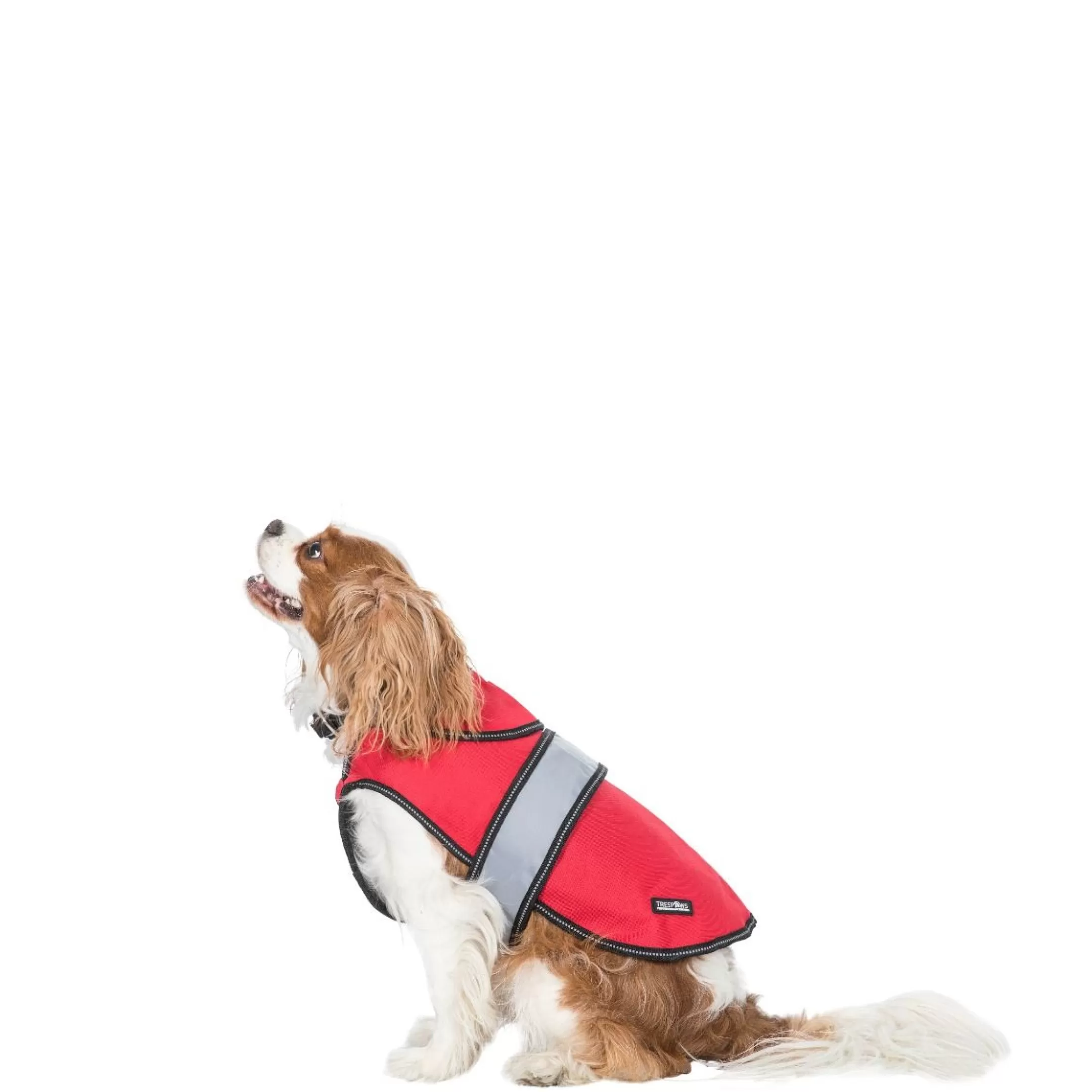Trespaws XS 2 in 1 Fleece Lined Waterproof Dog Coat in Red Duke | Trespass Flash Sale