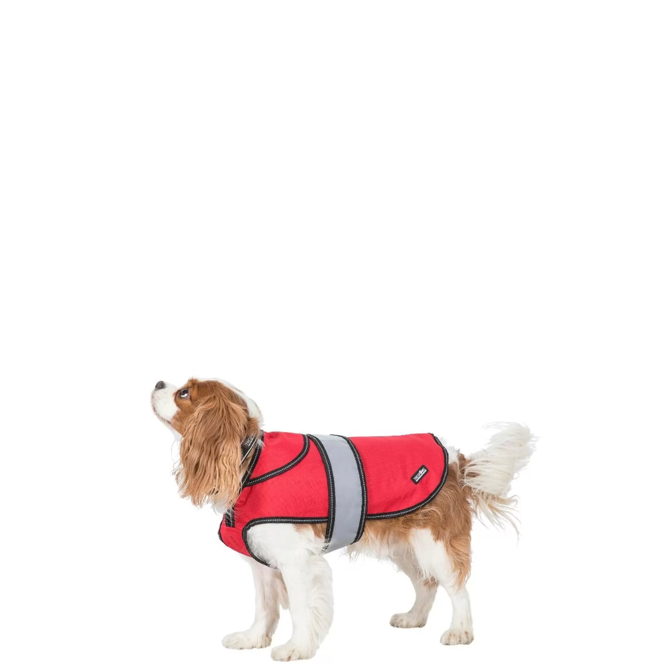 Trespaws XS 2 in 1 Fleece Lined Waterproof Dog Coat in Red Duke | Trespass Flash Sale