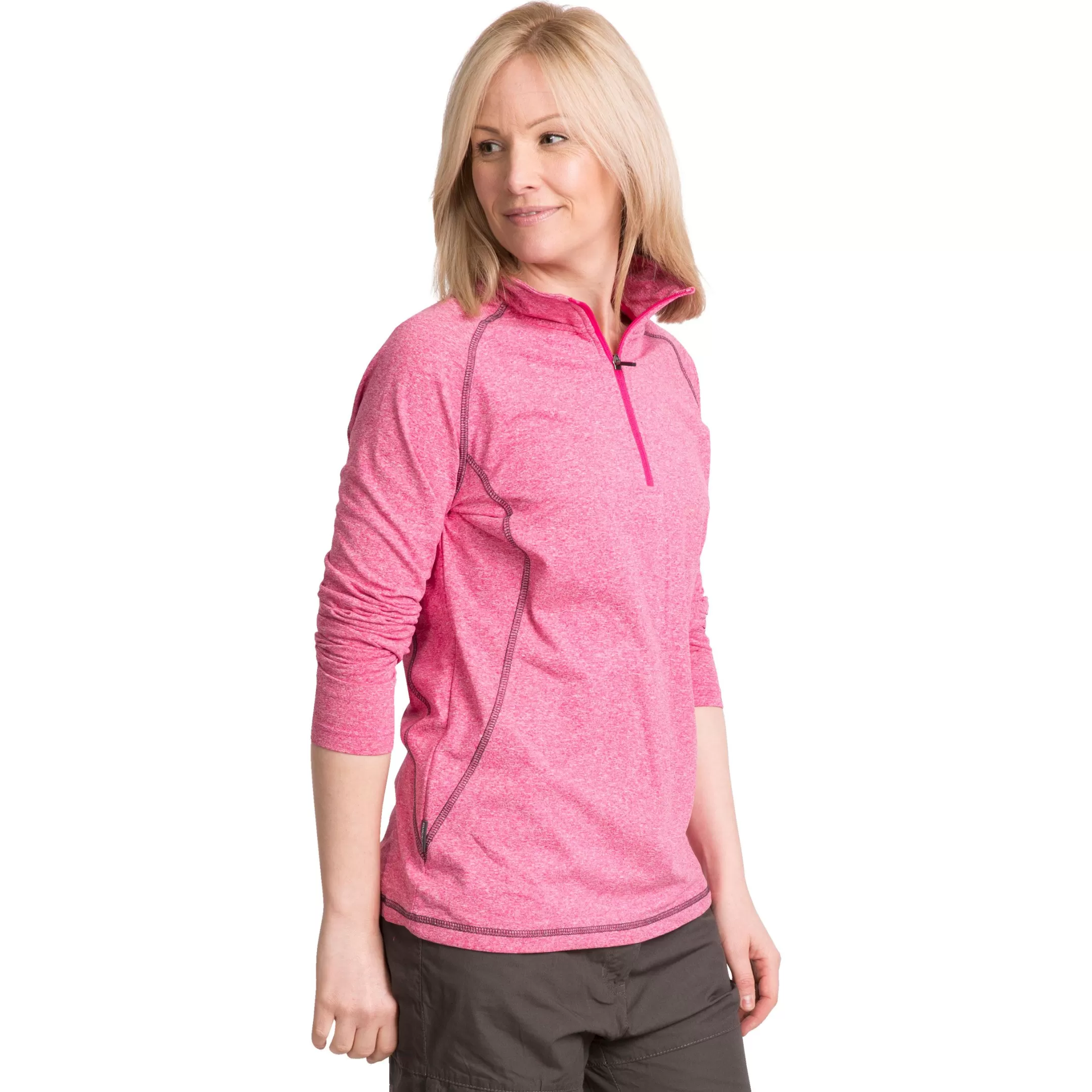 Zirma Women's 1/2 Zip Long Sleeve Active Top | Trespass Sale